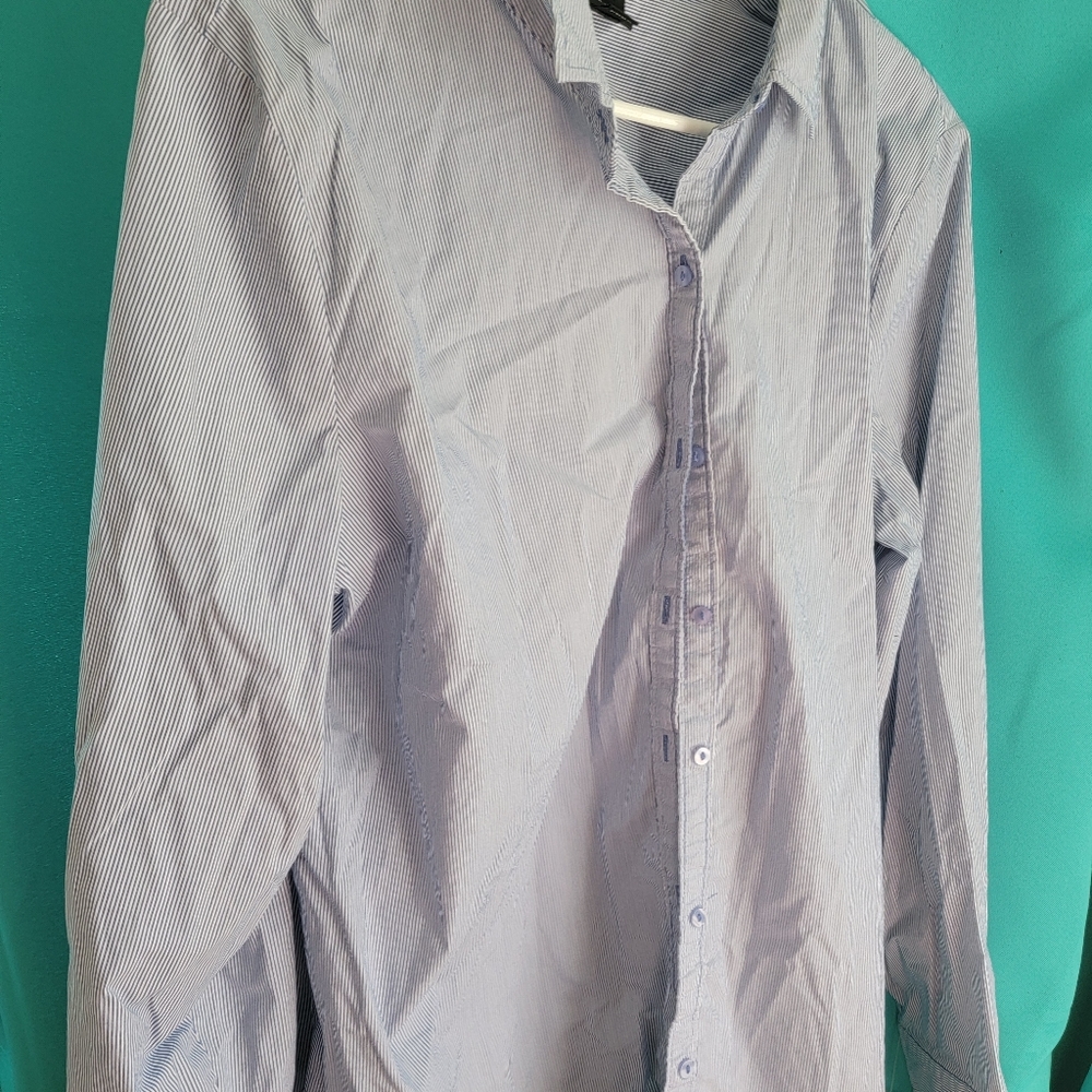 Worthington Blue Button Down, XXL